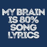 Sarcastic Funny Saying My Brain Is 80% Song Lyrics 16 in Basic Backpack