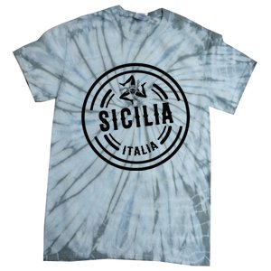 Sicilia Flag Sicily Palermo Italy Tie-Dye T-Shirt