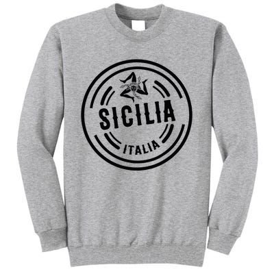 Sicilia Flag Sicily Palermo Italy Tall Sweatshirt