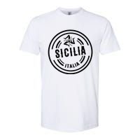 Sicilia Flag Sicily Palermo Italy Softstyle CVC T-Shirt