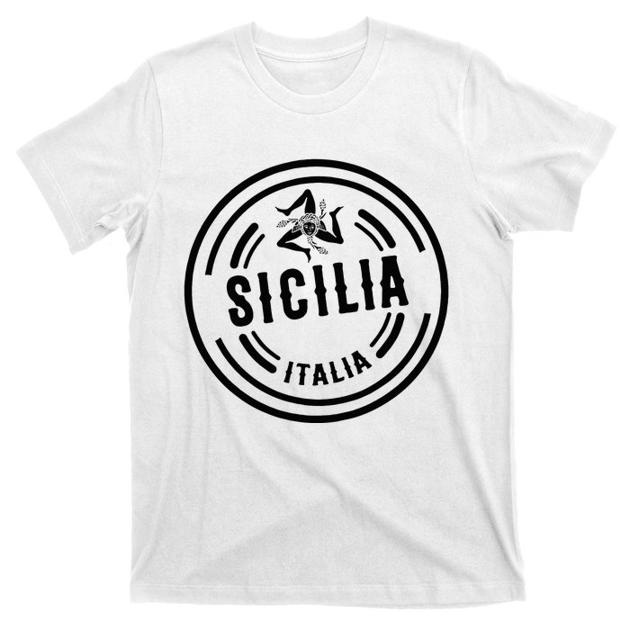 Sicilia Flag Sicily Palermo Italy T-Shirt