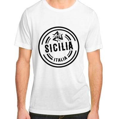 Sicilia Flag Sicily Palermo Italy Adult ChromaSoft Performance T-Shirt