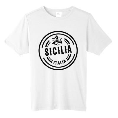 Sicilia Flag Sicily Palermo Italy Tall Fusion ChromaSoft Performance T-Shirt