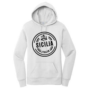 Sicilia Flag Sicily Palermo Italy Women's Pullover Hoodie