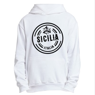 Sicilia Flag Sicily Palermo Italy Urban Pullover Hoodie