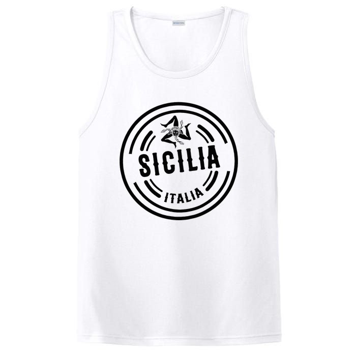 Sicilia Flag Sicily Palermo Italy PosiCharge Competitor Tank