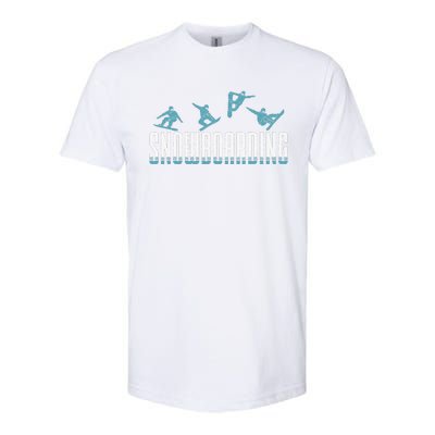 Snowboarding funny Snowboard Snowboarders slopes Softstyle® CVC T-Shirt