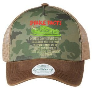 Snake Facts Snake Lover Reptile Lover Legacy Tie Dye Trucker Hat