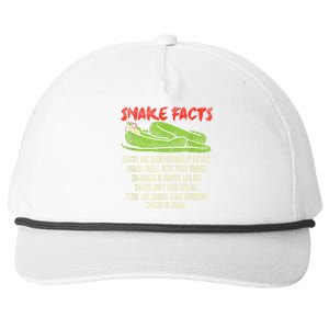 Snake Facts Snake Lover Reptile Lover Snapback Five-Panel Rope Hat