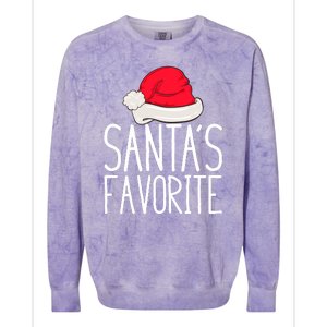 Santas Favorite Colorblast Crewneck Sweatshirt