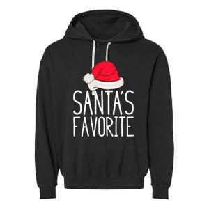 Santas Favorite Garment-Dyed Fleece Hoodie