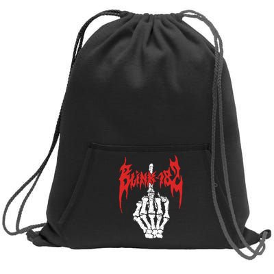 Skeleton Finger Sweatshirt Cinch Pack Bag