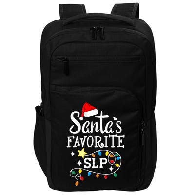 Santa's Favorite SLP Speechlanguage pathologists Christmas Impact Tech Backpack