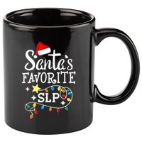 Santa's Favorite SLP Speechlanguage pathologists Christmas 11oz C Handle Ceramic Mug