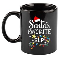Santa's Favorite SLP Speechlanguage pathologists Christmas 11oz C Handle Ceramic Mug