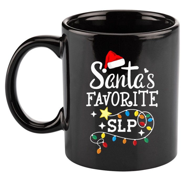 Santa's Favorite SLP Speechlanguage pathologists Christmas 11oz C Handle Ceramic Mug
