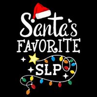Santa's Favorite SLP Speechlanguage pathologists Christmas 16 in Basic Backpack