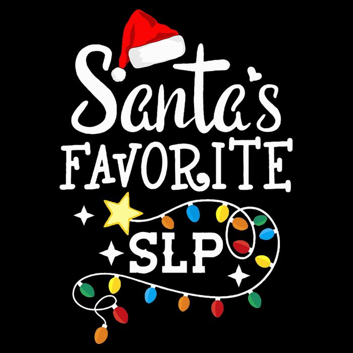 Santa's Favorite SLP Speechlanguage pathologists Christmas 16 in Basic Backpack