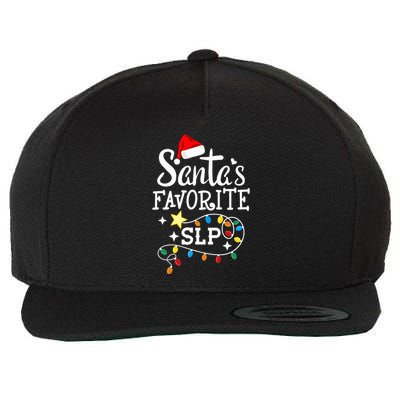 Santa's Favorite SLP Speechlanguage pathologists Christmas Wool Snapback Cap