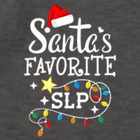 Santa's Favorite SLP Speechlanguage pathologists Christmas Vector Backpack