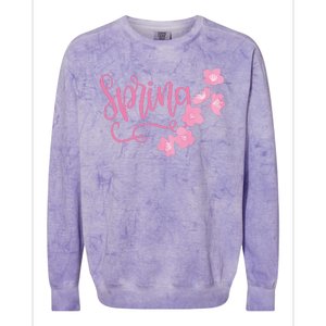 Spring Flower Colorblast Crewneck Sweatshirt