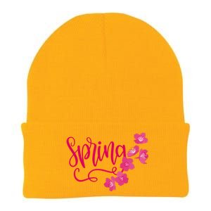 Spring Flower Knit Cap Winter Beanie