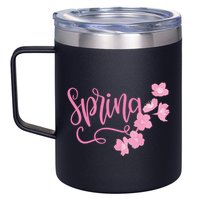 Spring Flower 12oz Stainless Steel Coffee Mug