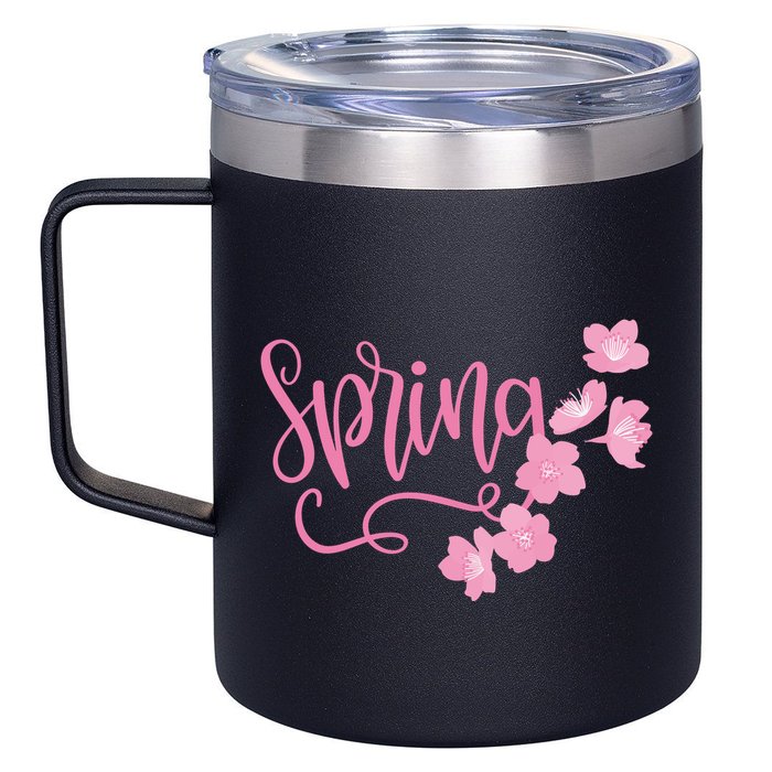 Spring Flower 12oz Stainless Steel Coffee Mug