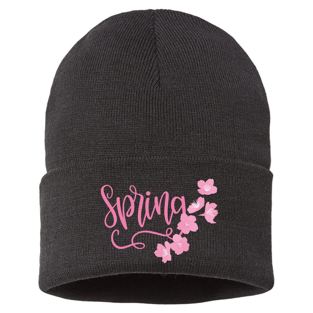 Spring Flower Sustainable Knit Beanie