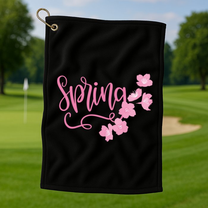 Spring Flower Golf Towel