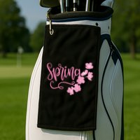 Spring Flower Golf Towel