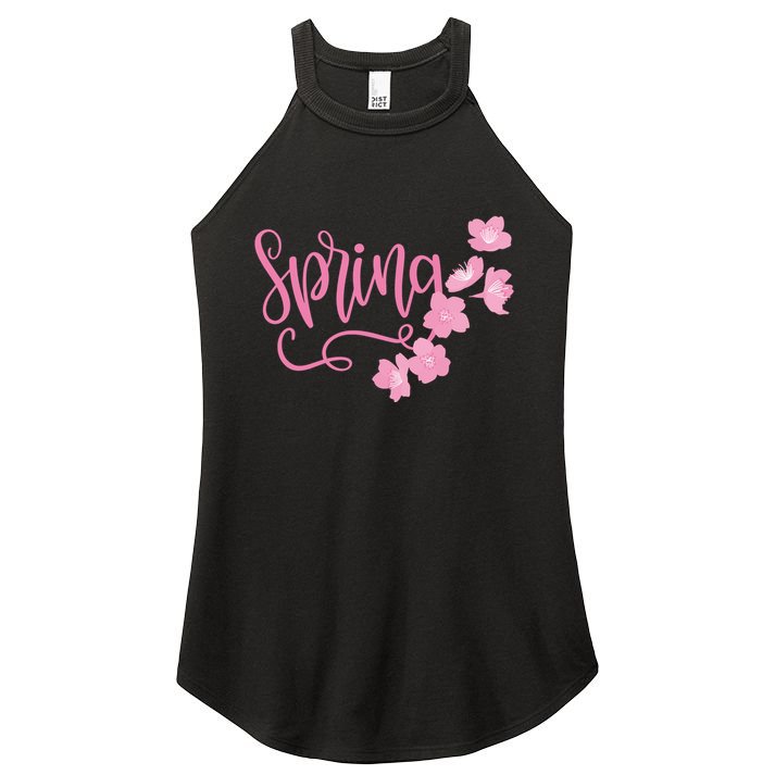 Spring Flower Women's Perfect Tri Rocker Tank
