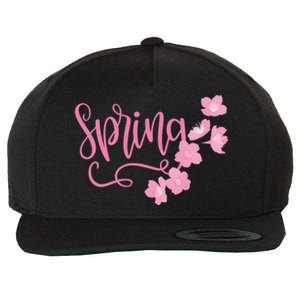 Spring Flower Wool Snapback Cap