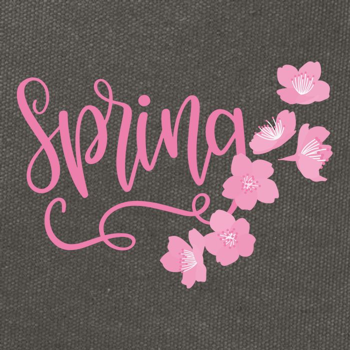 Spring Flower Cotton Canvas Backpack