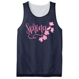 Spring Flower Mesh Reversible Basketball Jersey Tank