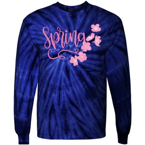 Spring Flower Tie-Dye Long Sleeve Shirt