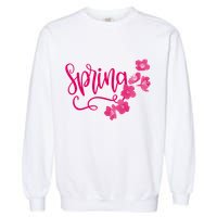 Spring Flower Garment-Dyed Sweatshirt