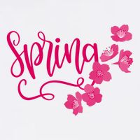 Spring Flower Garment-Dyed Sweatshirt