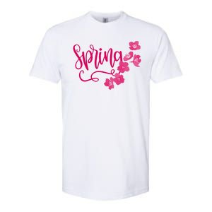 Spring Flower Softstyle CVC T-Shirt