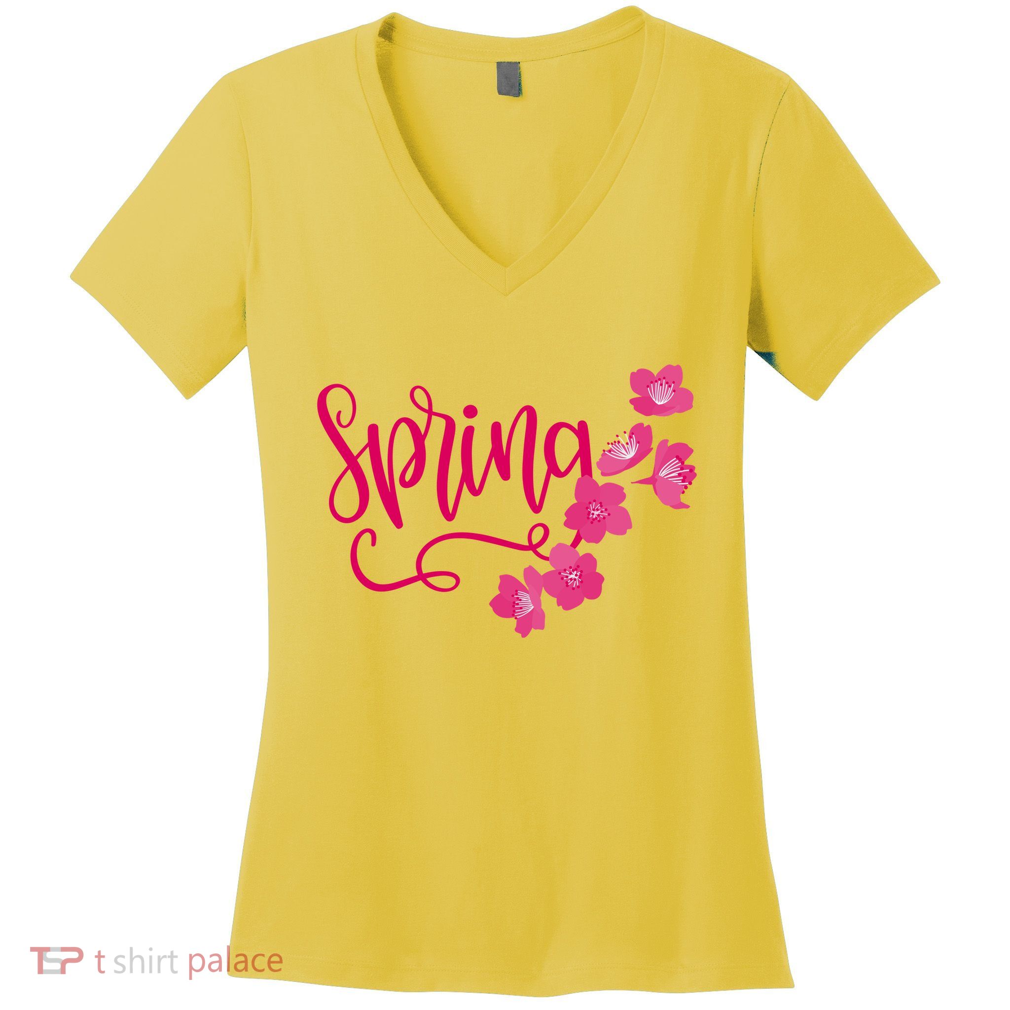 Spring Flower Women's V-Neck T-Shirt