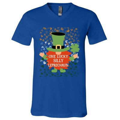 Silly Funny St PatrickS Day Lucky Gnome Family Matching Gift V-Neck T-Shirt