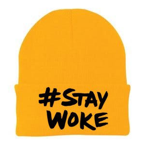 #Staywoke Funny Stay Woke Meme Knit Cap Winter Beanie