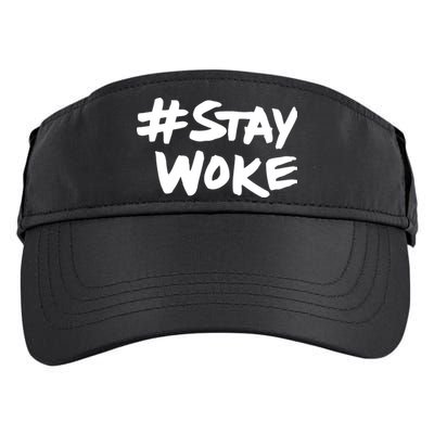 #Staywoke Funny Stay Woke Meme Adult Drive Performance Visor