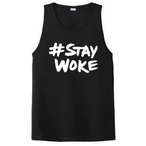 #Staywoke Funny Stay Woke Meme PosiCharge Competitor Tank