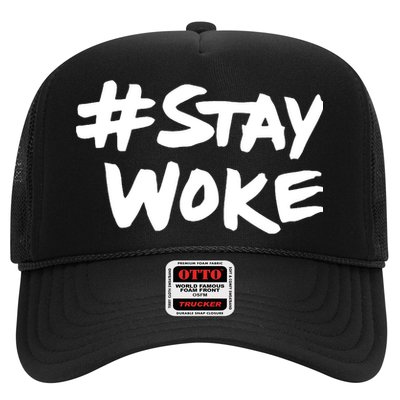 #Staywoke Funny Stay Woke Meme Trucker Hat