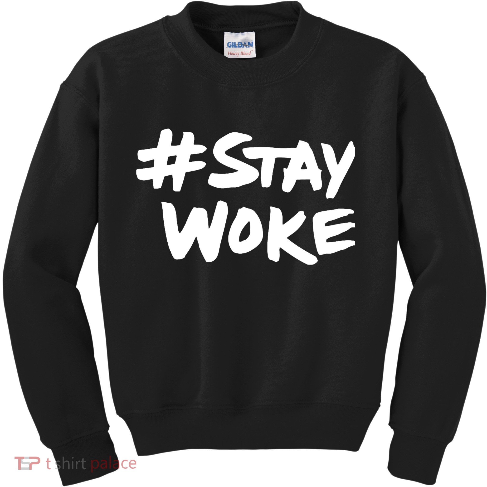 #Staywoke Funny Stay Woke Meme Kids Sweatshirt