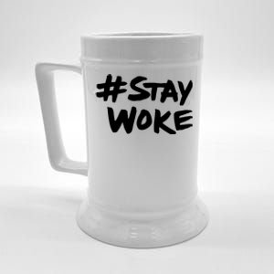 #Staywoke Funny Stay Woke Meme Beer Stein