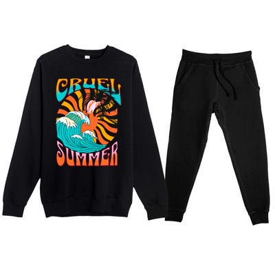 Summer Funny Premium Crewneck Sweatsuit Set