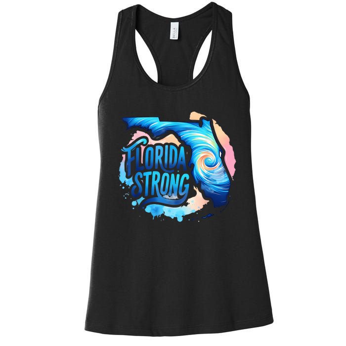 Support Florida Stay Western Strong Florida Women's Racerback Tank