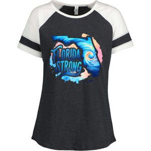 Support Florida Stay Western Strong Florida Enza Ladies Jersey Colorblock Tee